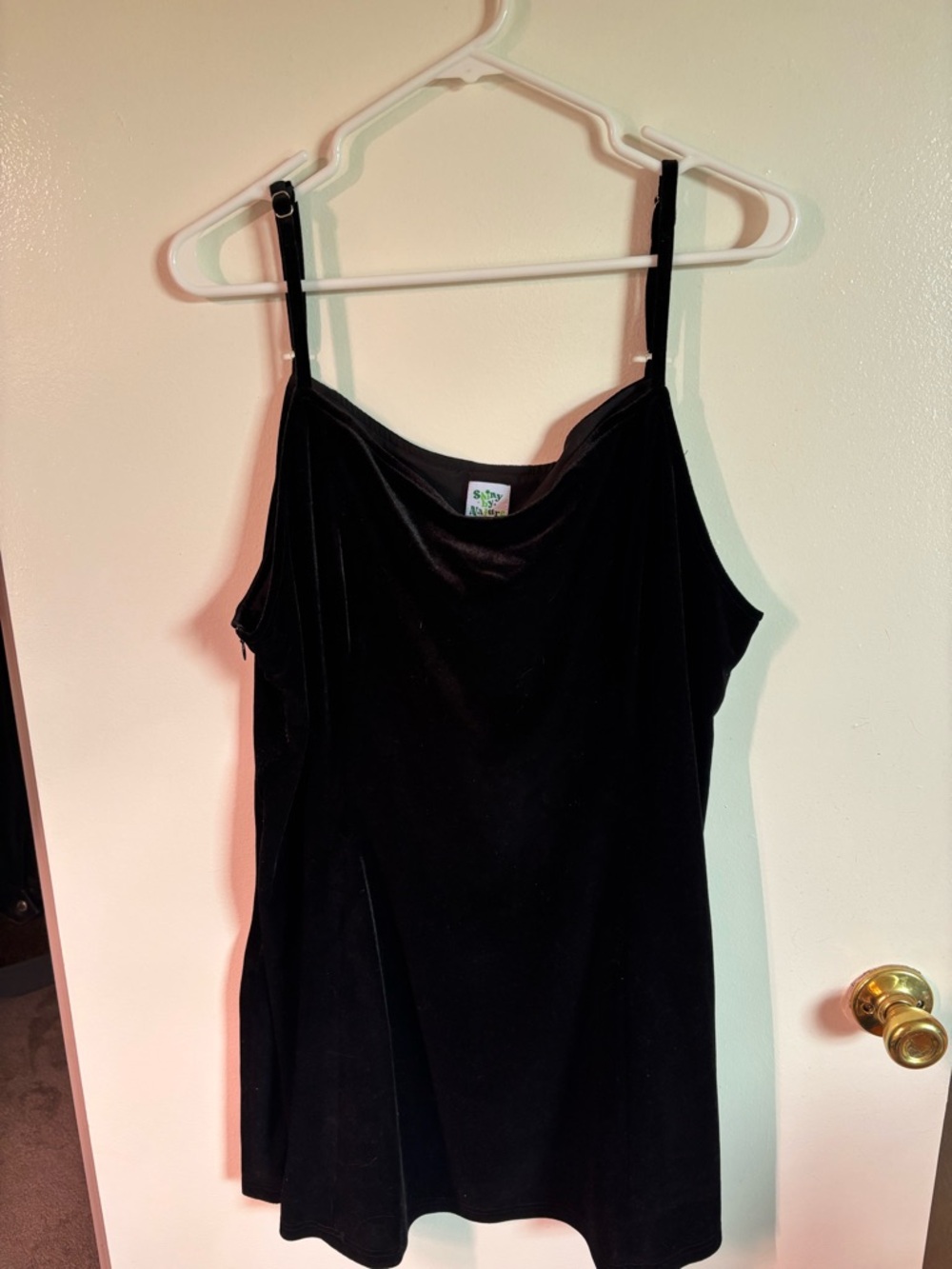 Black Velvet Camisole Dress - Shiny By Nature